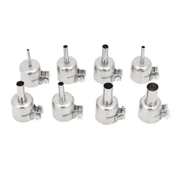 

8pcs/lot Universal Meatal Heat Gun Resisting Nozzles Hot Air Gun Silver 3mm 5mm 6mm 7mm 8mm 10mm 12mm Nozzle