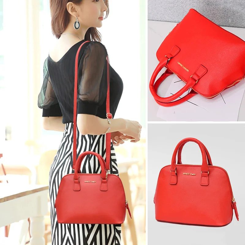 

Classic Business Lady Tote Simple PU Leather Women Handbag Fashion Shopping Female Shoulder Bag Solid Color Girls Crossbody Bags