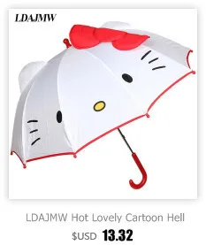 LDAJMW Горячая Прекрасный мультфильм зонтик для защиты от солнца школьников длинная ручка зонтик для детей девочек мальчиков подарки