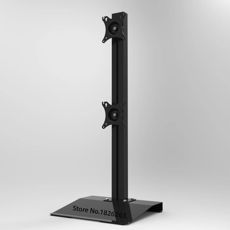 Настольная подставка напольная подставка полный движения вертикальное расположение двойной Экран монитор Держатель колонка, размеры на рост от 80/100/120 см