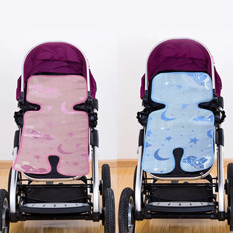 Дышащий Матрасик в коляску для новорожденных, Летние красивые детские кресла из ротанга для колясок, детская складная подушка