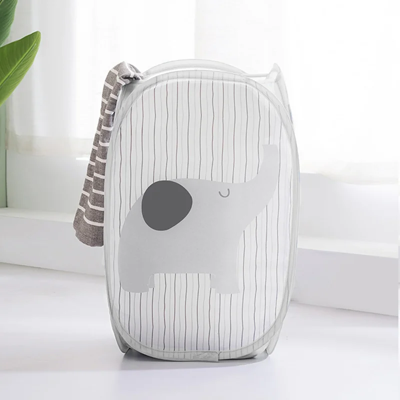 

Foldable Handle Stand Storage Box Polyester Washing Dirty Clothes Big Basket Organizer Toy Bin Laundry Basket Super Large Bag