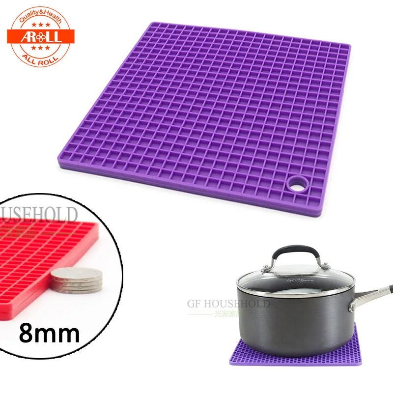 Thick Heat Resistant Silicone Pot Holder Mat Pad Kitchen Table Tools
