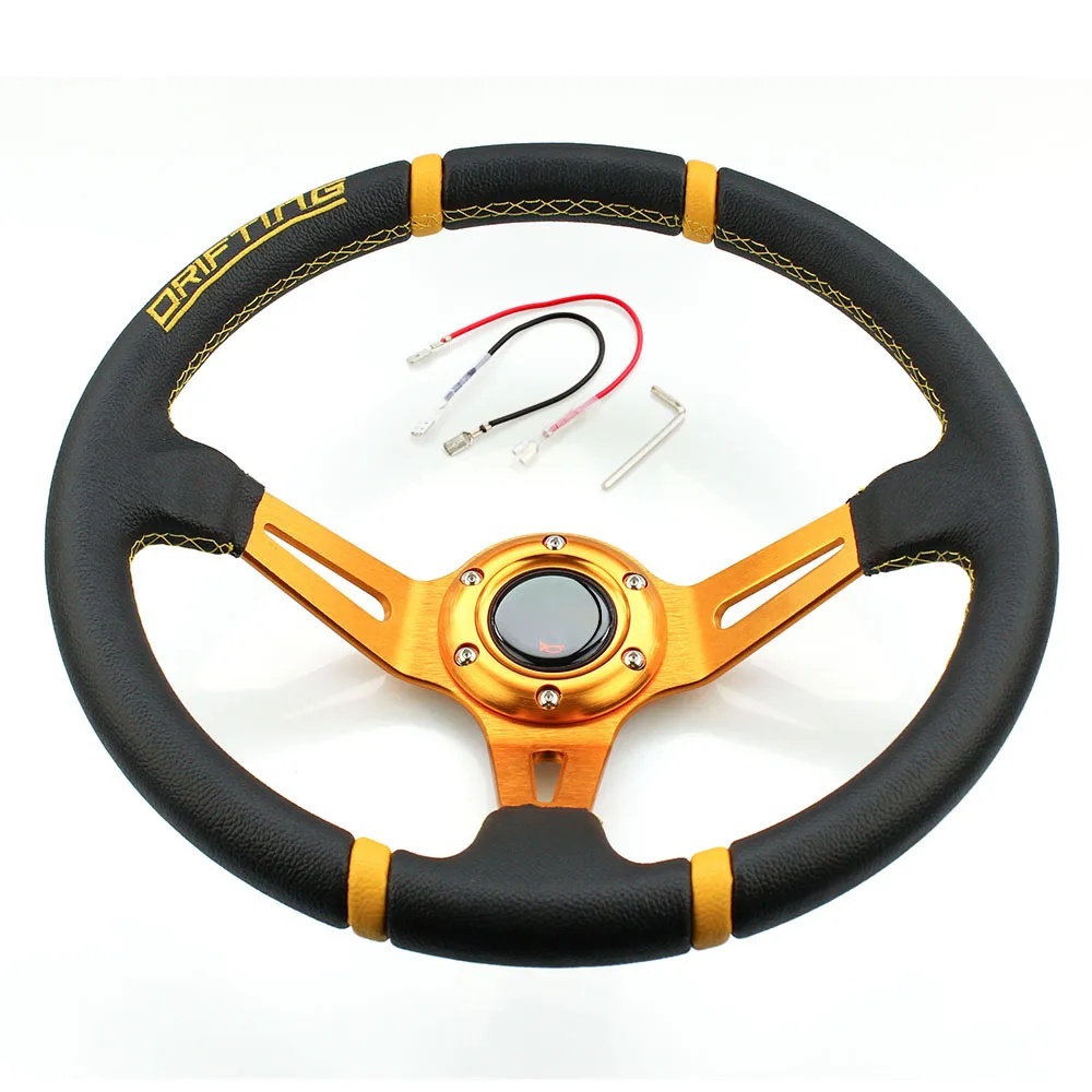 New 55 mm Steering Wheel Horn Button Universal Race Rally Drift ABS Street 