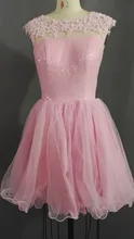 2016 New Arrivals Maß Charming Abendkleider Handmade Appliques Pailletten Sleeveless O-ansatz Tulle Tank Prom Kleider