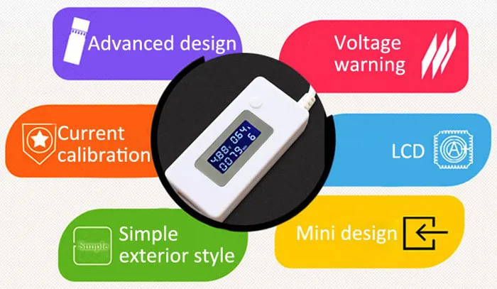 ЖК-вольтметр USB зарядное устройство Емкость ток детектор напряжение тестер метр Voltimetro для сотового телефона power Bank цифровой диспай