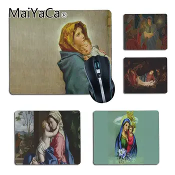 

MaiYaCa Virgin Mary Christian Christmas Computer Gaming Mouse mats Size for 180x220x2mm and 250x290x2mm Small Mousepad