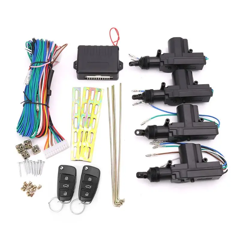 

1 Set Vehicle Car Remote Control Central Locking Kit Keyless Entry System 12-Volt Motor Door Lock Actuator Car Accessories