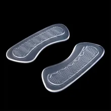 1 пара прозрачных силиконовых невидимых туфель на высоком каблуке с подушечками на пятке внутренний, для ухода за ногами стельки
