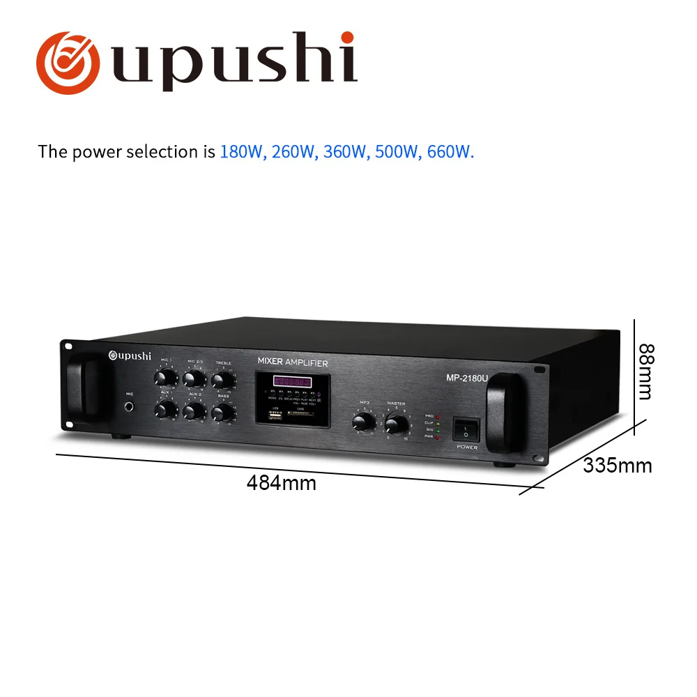 Bluetooth pa Усилитель домашний аудио усилитель Поддержка дистанционного управления, USb, sd-карта, FM для домашней системы объемного звучания