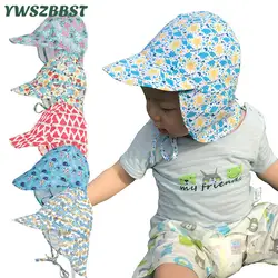 Новые летние мальчики шляпы от солнца для девочек осенние детские пляжные Рыбацкая шляпа быстросохнущие дышащие детские панамки с цветами