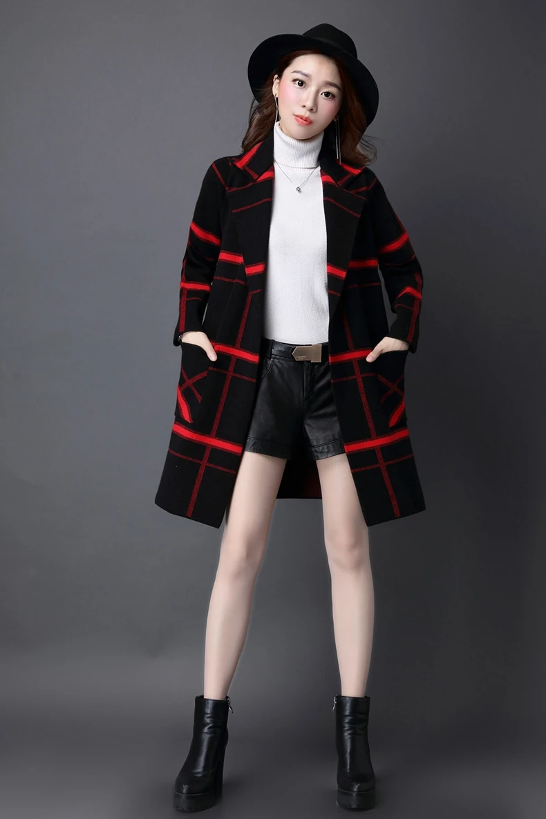 M-5XL, корейское Женское пальто, весна-осень, вязаный свитер размера плюс, кардиган, женская зимняя куртка, свободные, большие размеры, длинные свитера, пальто