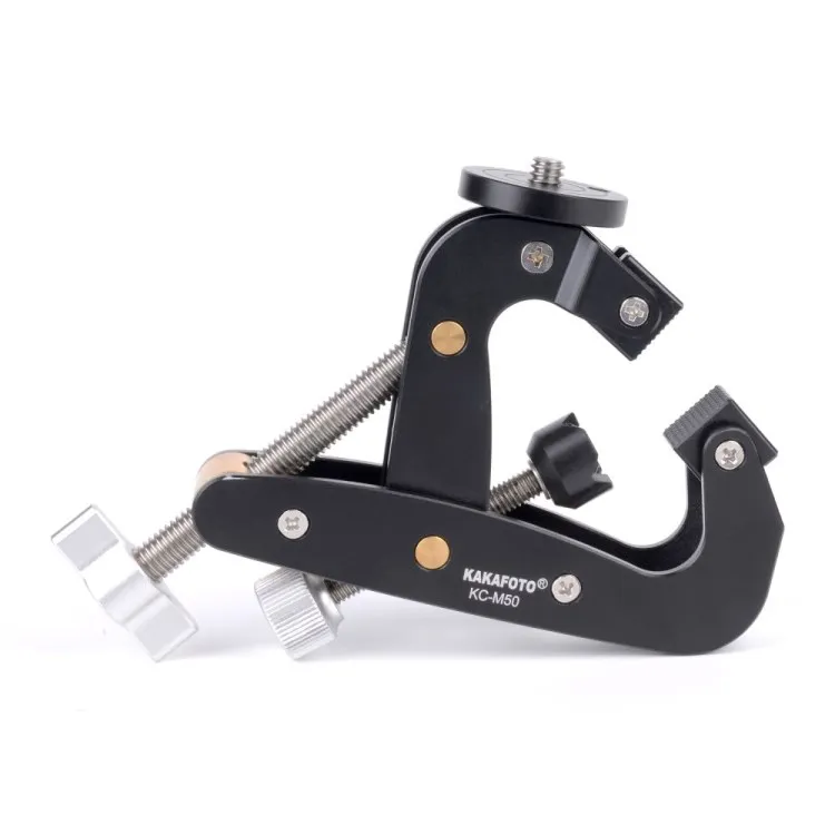 

KAKAFOTO KC-M50 Multi Clamp Clampod Safari Clamp Table Tripod Mount Adapter for Camera Smartphone holder Stand Field Monitor