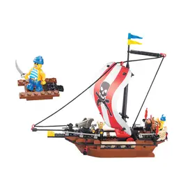 Модели Строительство Игрушка 0279 Карибский пират сокровище корабли 226 шт Строительные блоки Совместимые с лего игрушки и хобби