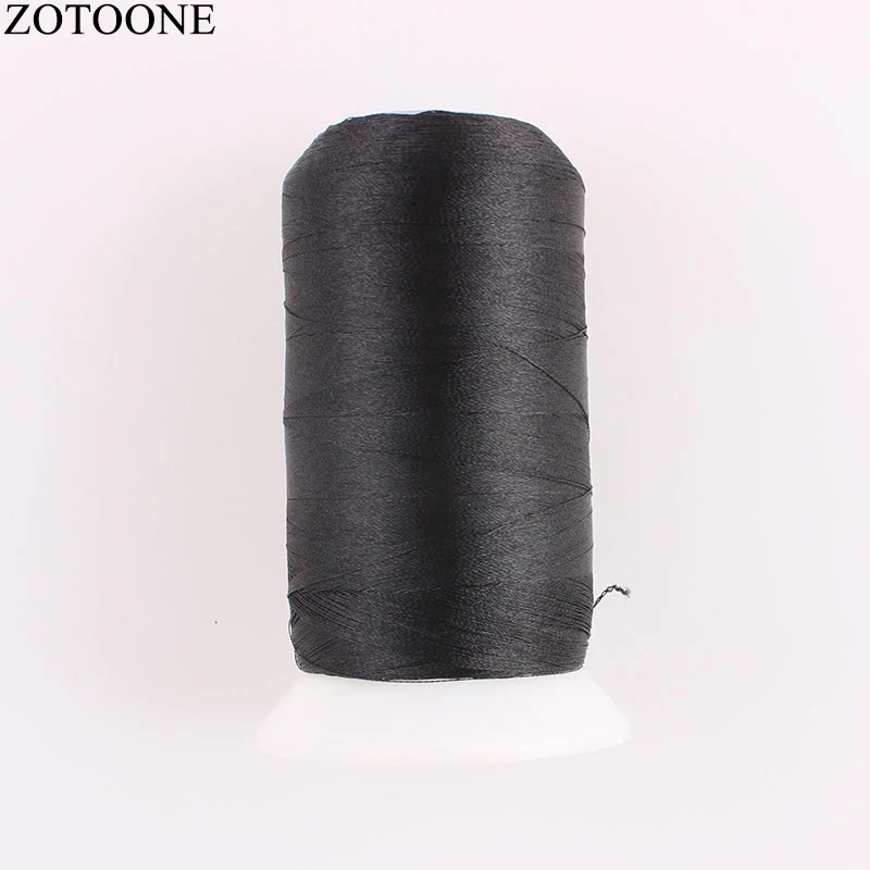 ZOTOONE 120/2 прядей, 3000 ярдов, сделай сам, черная швейная машина, пряжа из полиэстера, швейные нитки для оверлока, набор ниток для вышивания джинсов D