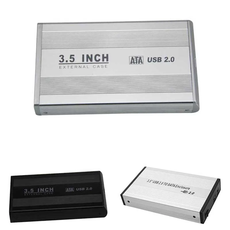 

New 3.5 inch USB 2.0 SATA External HDD HD Hard Drive Enclosure Case Box QJY99