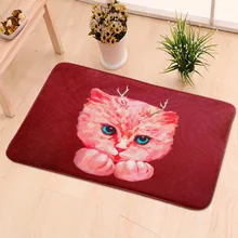 Милые печатные ковры и циновки творчества милый кот вход в спальню ковры для гостиной комнаты; декор коврик двери