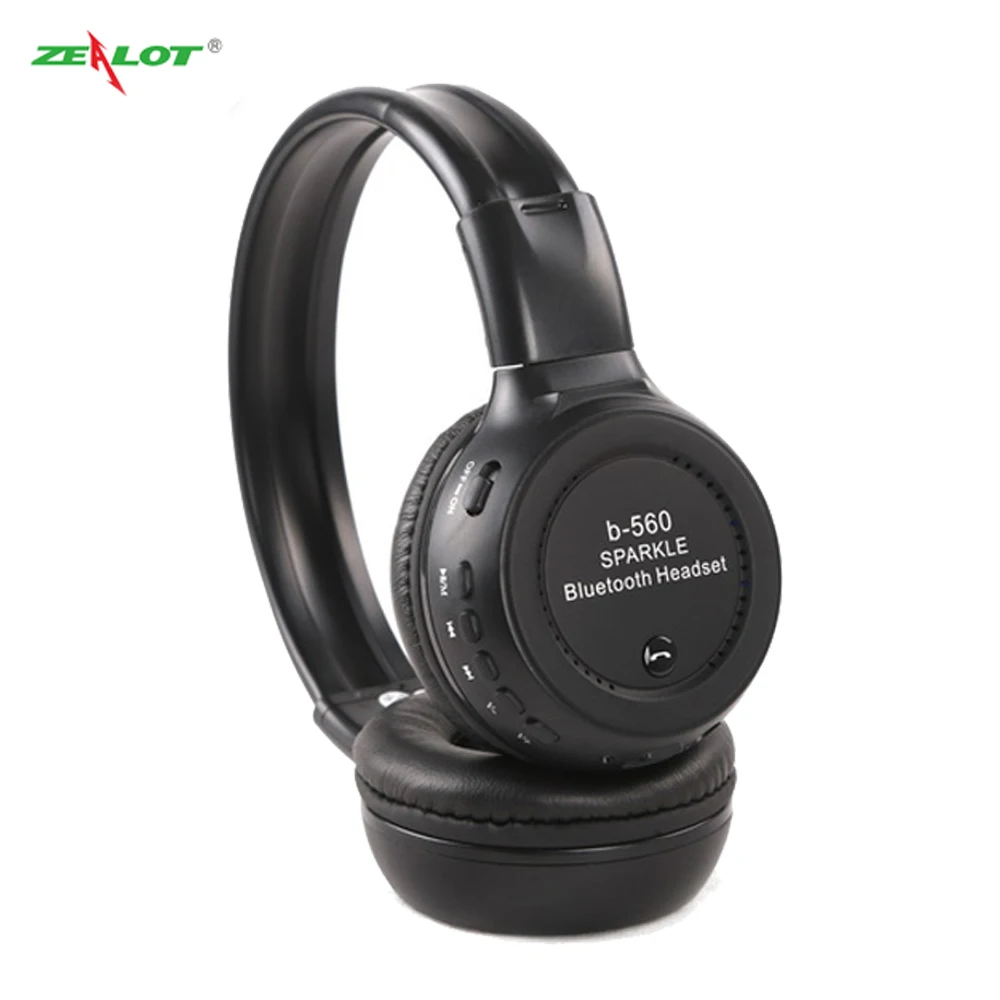 ZEALOT B560 Bluetooth наушники стерео гарнитура с басами микрофоном HD Hifi TF карты для Iphone