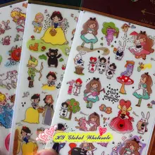 15 упаковок/1 Лот Новые Алиса в стране и Белоснежка и Золушка Декор ПВХ наклейка Многофункциональные Декоративные наклейки 1 шт./компл