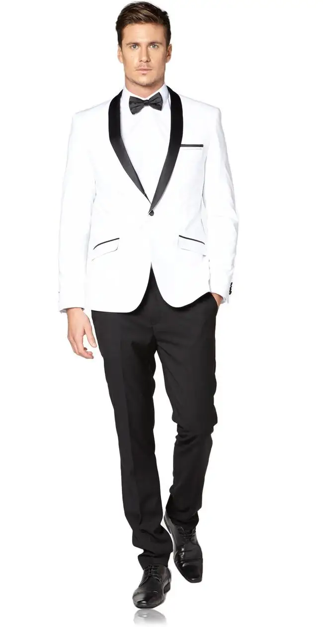 2 pieces white tuxedo