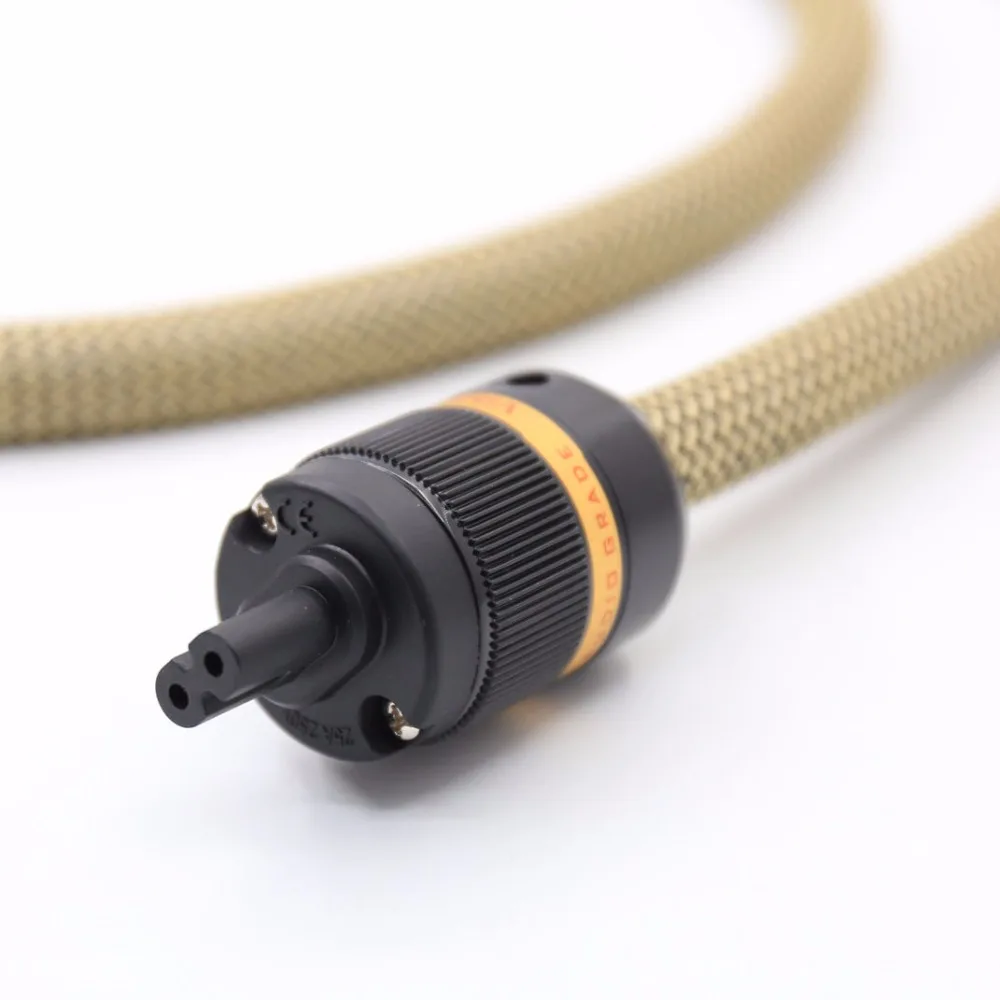 7Audiocrast P111 OCC Чистая медь посеребренный US кабель питания с рисунком 8 C7 Hi Fi IEC