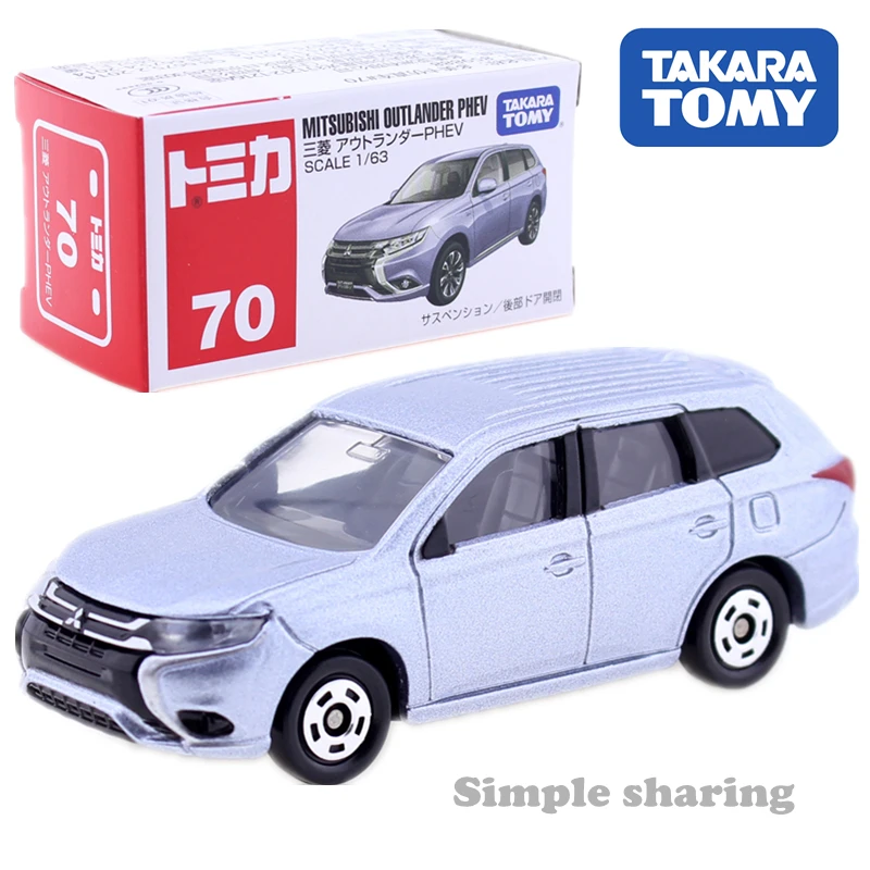 Takara Tomy Tomica № 70 Mitsubishi Outlander PHEV пресс-форма 1: 63 Diecast металлические игрушечные машинки модель автомобиля Детские vantoys коллекция