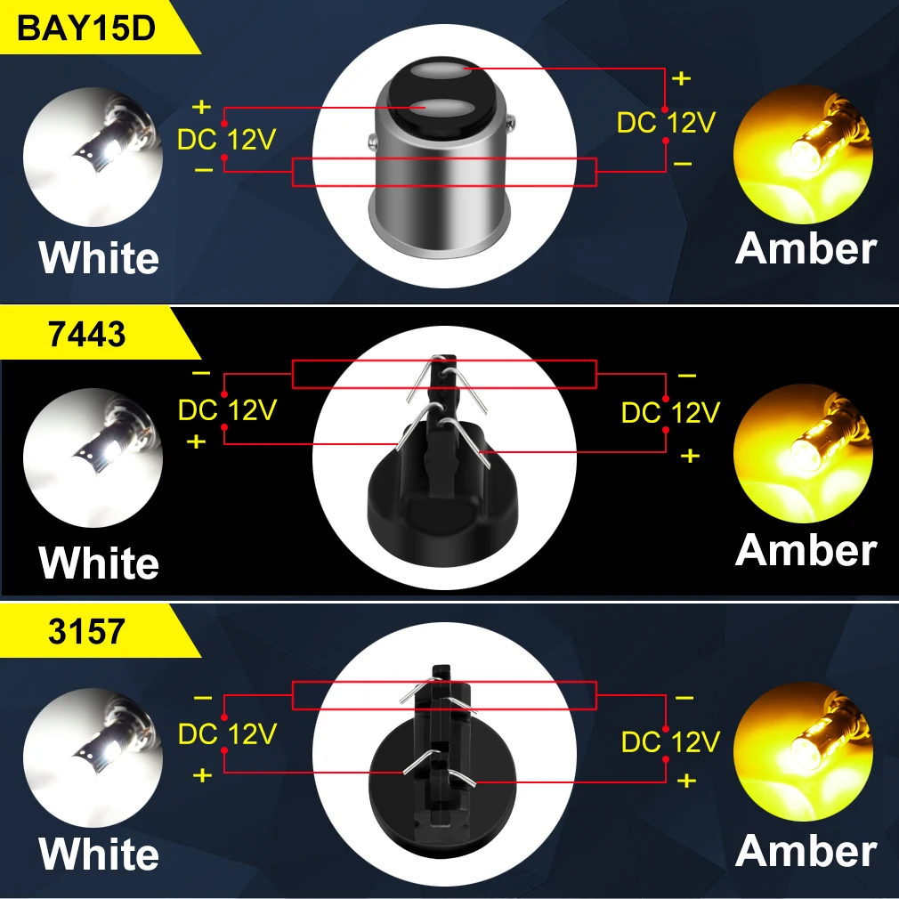 Переключатель BAY15D 1157 P21/5 W 36 светодиодный T20 W21/5 W 7443 светодиодный T25 3157 P27/7 W DRL сигнал поворота двойной цвет авто лампа Янтарный Белый свет