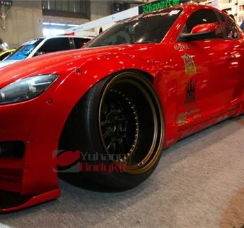 

Fiber Glass Wide Front Fender Rear Fender Wing For FRP 92-97 RX7 FD3S Rocket Bunny V2 Style Bodykits