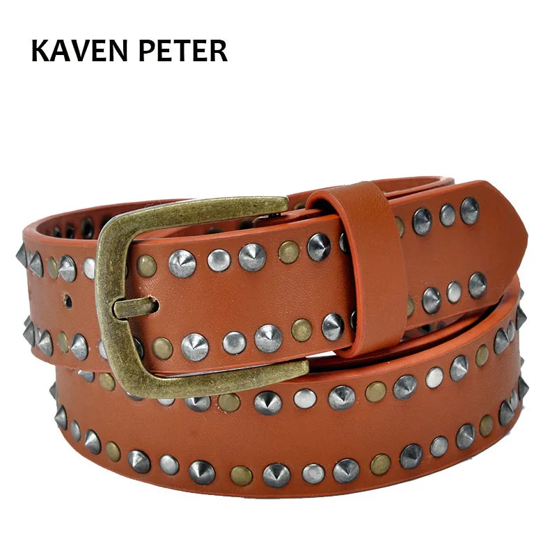 Women Waist Metal Belt With Pu Leather Fashion Ladies Metal Belts For