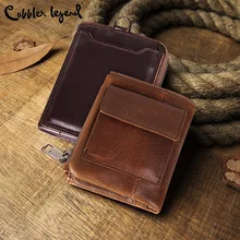 Cobbler Legend Genuine Cow Leather Men Vintage Wallet with Coin Purse Small Zipper Pocket Male Card Holder Short Luxury Brand Cobbler Legend Genuine Cow Leather Men Vintage Wallet with Coin Purse Small Zipper Pocket Male Card Holder Short Luxury Brand