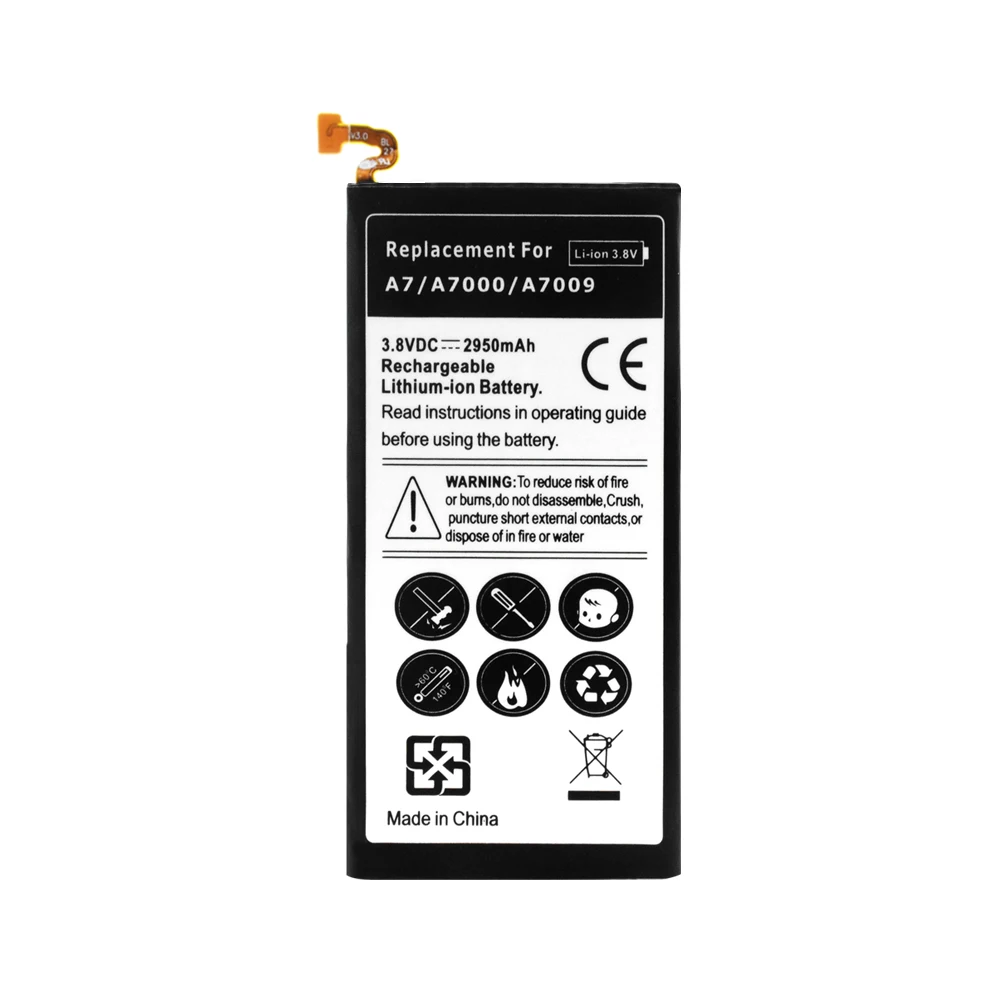 

Replacement Phone Battery EB-BA700ABE For Samsung Galaxy A7 2015 A700F A700FD SM-A700S SM-A700L SM-A700 2950mAh Li-ion Batteries