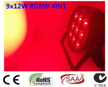

9x12W RGBW 4IN1 Eyourlife DJ Disco Lighting Par Led RGBW Stage Par Light DMX Controller Party Disco Bar Strobe Dimming Effect