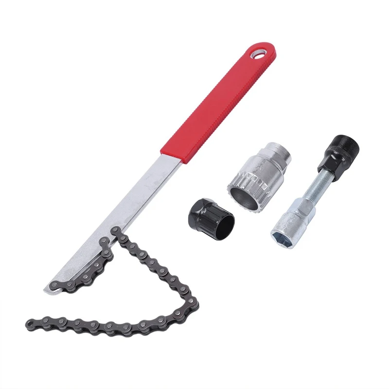 Bike quick repair tool Freewheel Chain Whip Sprocket Lockring Remover Cassette