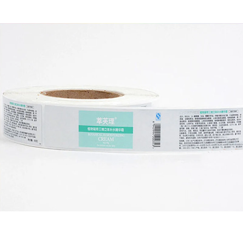 

Напечатанная клейкая этикетка для волос в рулоне, Упаковочная наклейка для пучка волос на рулоне, клейкая этикетка для продукта для волос