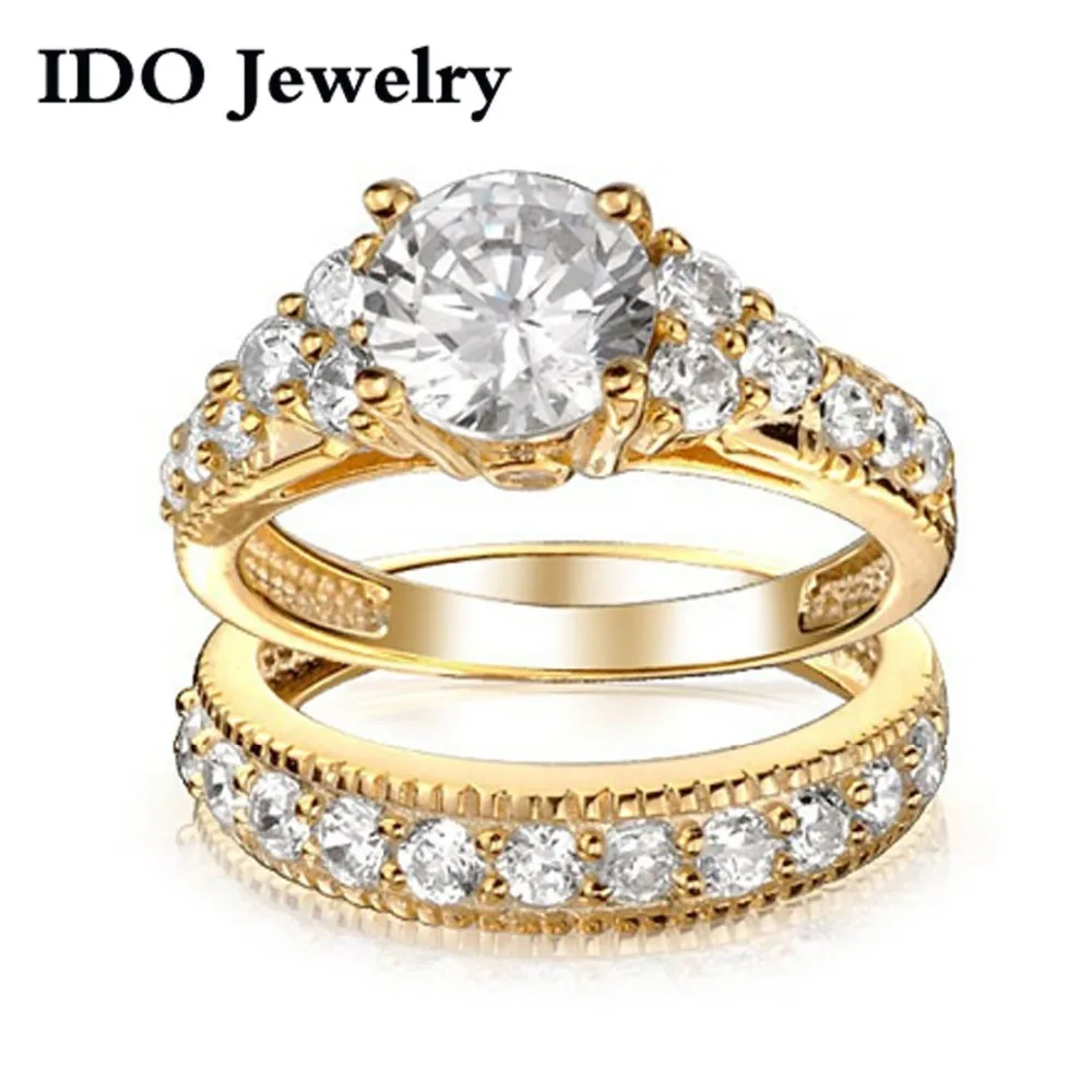 new fashion jewelry wholesale wedding ring set fashion yellow silver ring jewelry for women cz cz - Wholesale Wedding Rings new fashion jewelry wholesale wedding ring set fashion yellow silver ring jewelry for women cz cz - Wholesale Wedding Rings