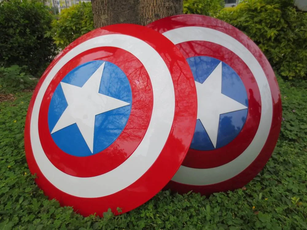 free shipping The Avengers 2 Captain America Shield 1:1 1/1 Cosplay captain america Steve Rogers ABS model adult shield replica