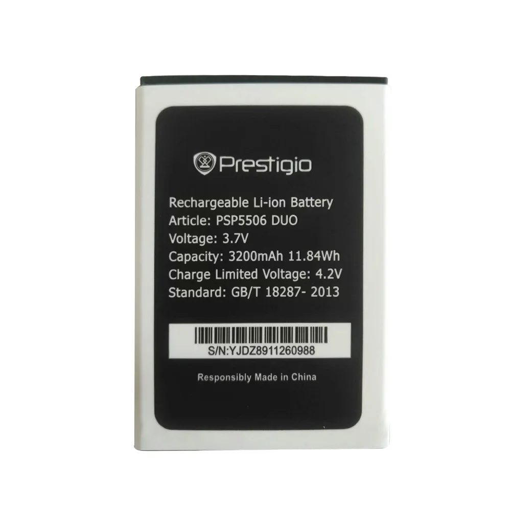

High Quality 100% New 3200Mah Replacement PSP5506 Battery For Prestigio Grace Q5 5506 PSP5506 PSP 5506 Phone battery