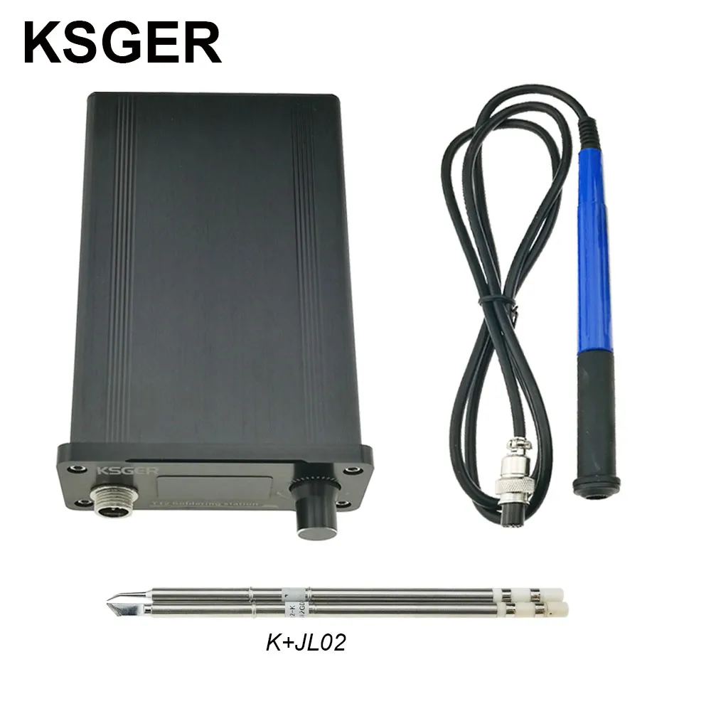 KSGER OLED паяльная станция FX9501 T12 электрический утюг инструменты STM32 2,1 S контроллер температуры ручка держатель сварка T12 ILS - Цвет: Sets 2