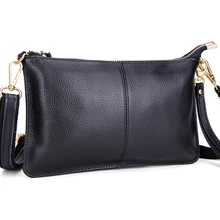 Cuero auténtico bolso bolsas mensajero de las mujeres embrague hembra crossbody hombro del zurriago bolsos y monedero bolso de noche bolsos