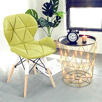 

Art Modern Minimalist White Chair Creative Office Chair Home Computer Chair Study Backrest Adult Nordic Dining Chair