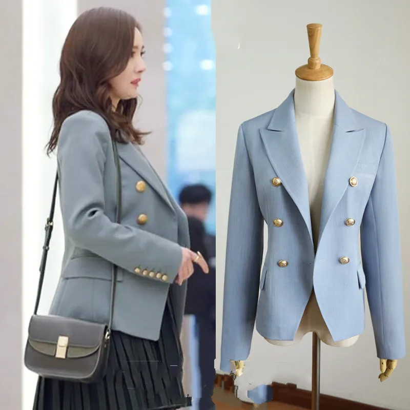 New women's spring and summer fashion Slim suit jacket casual OL long