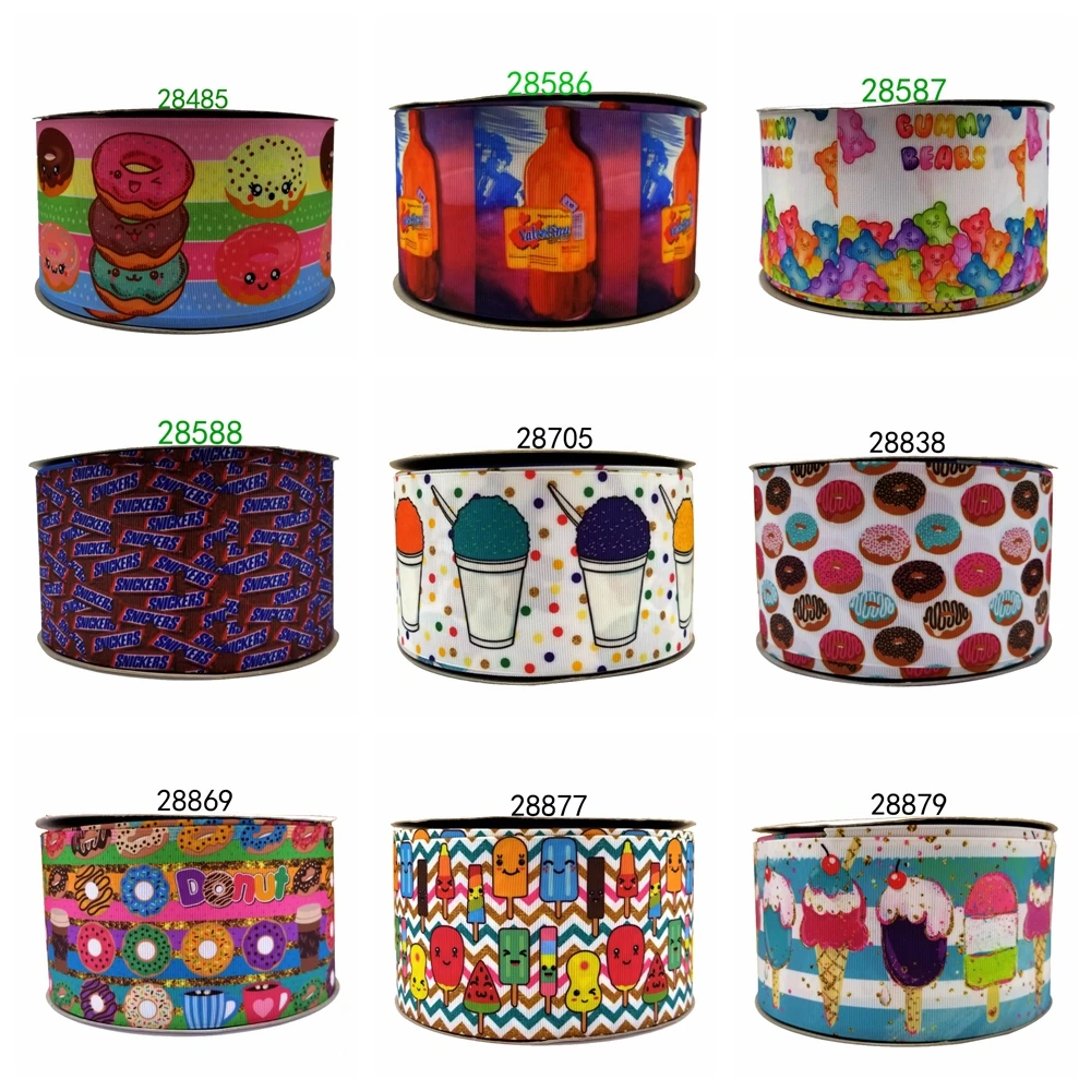 

Free shipping 2019 new arrival ribbons Hair Accessories ribbon 10 yards printed grosgrain ribbons 28838
