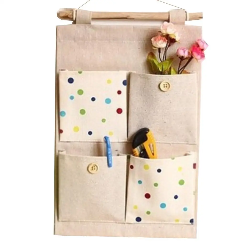 

Storage Bag Home Multi-Layer Finishing Bag Wall-Mounted Storage Bag Personal Items Hanger Type Behind Door /