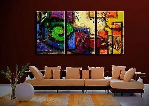 

3 Piece Hand painted Canvas Painting Modern Abstract Oil Paintings on Canvas Wall Pictures for BedRoom