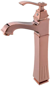 

Free ship Bathroom Waterfall Basin Sink Faucet Single Hole deck mounted rose gold color Mixer Tap New crystal