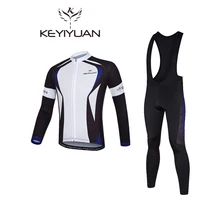 Keyiyuan одежда для велоспорта Одежда с длинными рукавами спортивная верхняя Джерси брючный сарафан костюм комплект велосипед ropa ciclismo весна лето