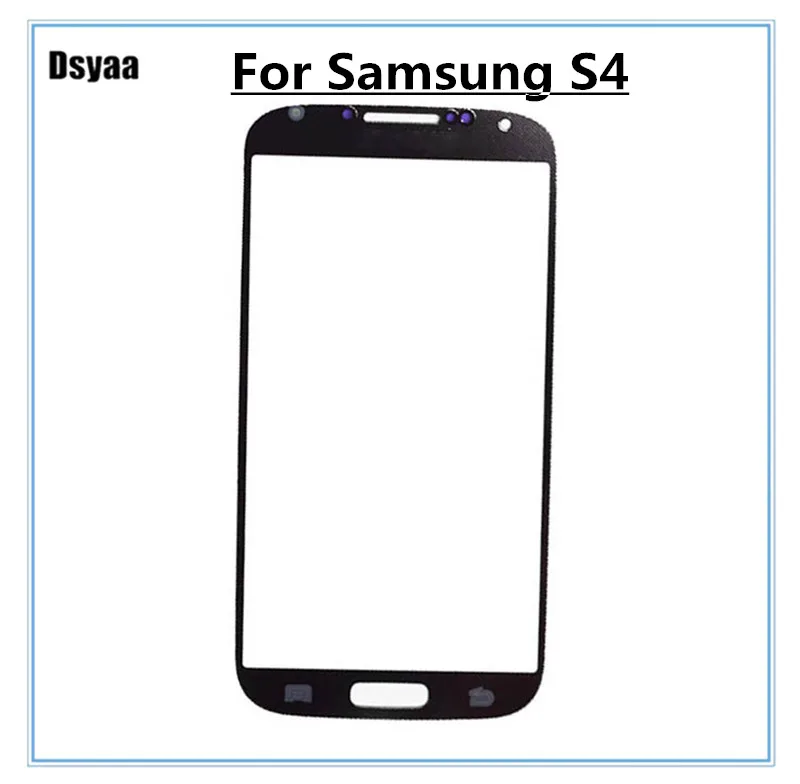 5-дюймовый фронтальный стеклянный объектив для Samsung Galaxy S4 I9500 I9505 сенсорный экран