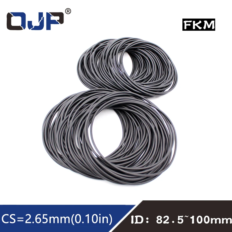

1 шт. фторсодержащий каучук кольца FKM уплотнительное кольцо CS2.65mm ID82.5/85/87.5/90/92.5/95/97.5/100 мм уплотнительное кольцо топлива уплотнительная шайба