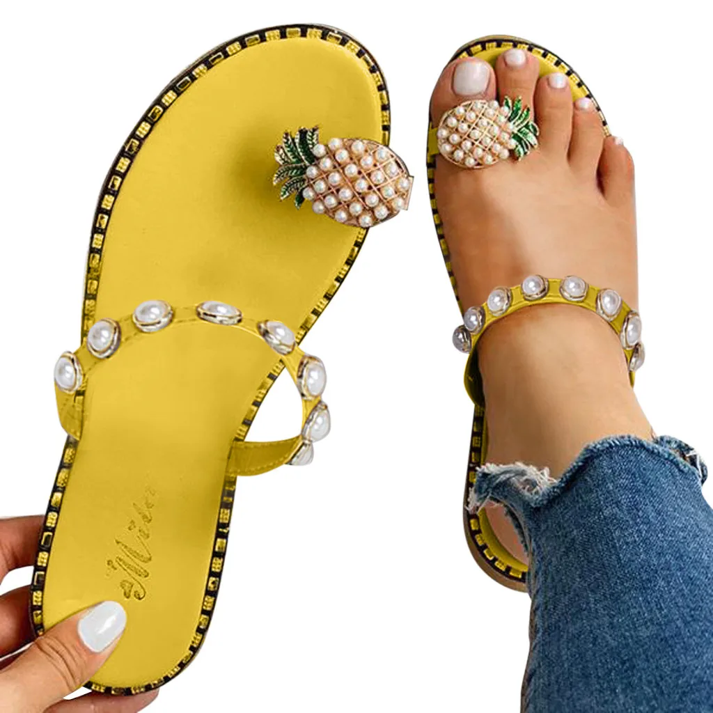 pineapple flip flops