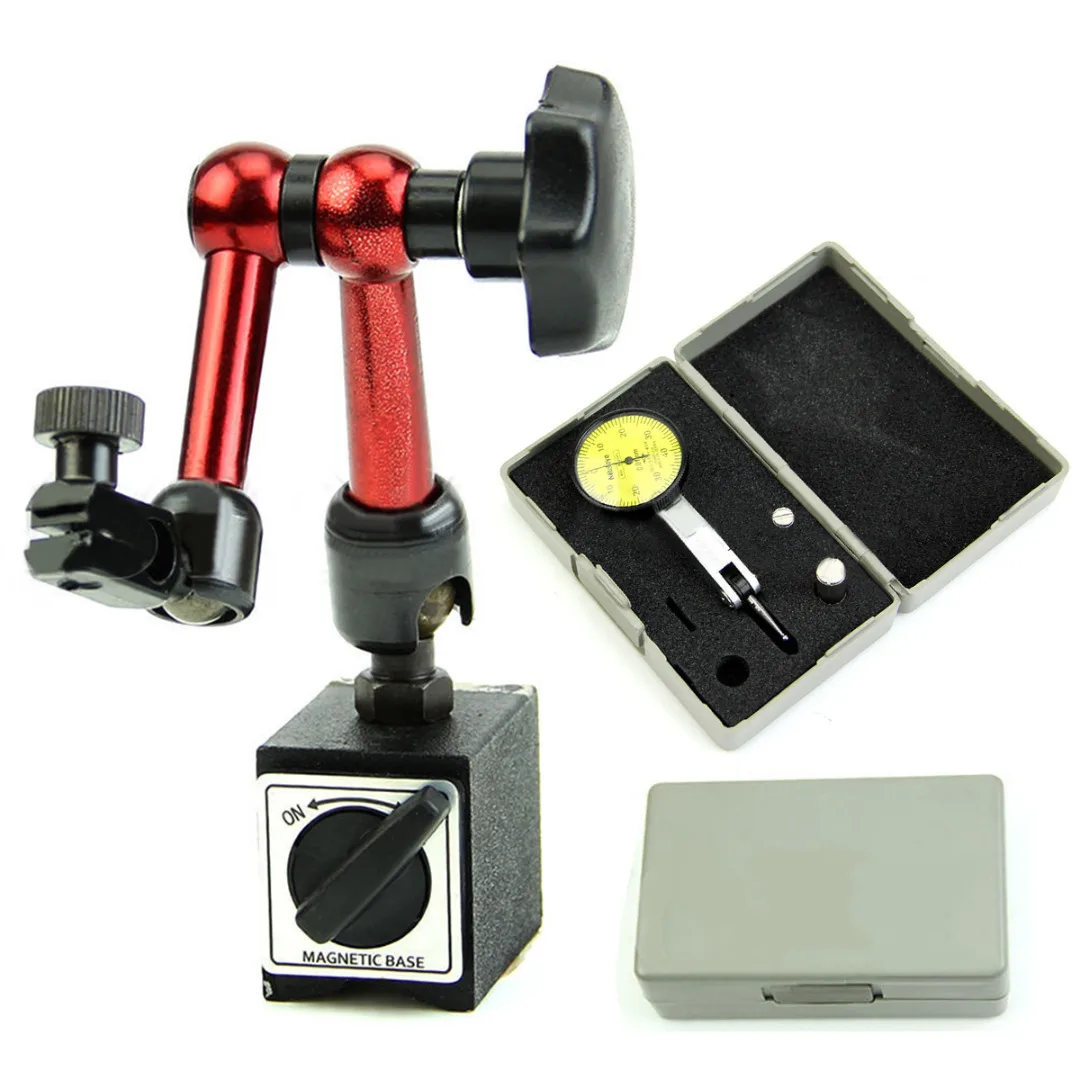 1pc Flexible Base Holder + Dial Test Indicator Gauge Scale